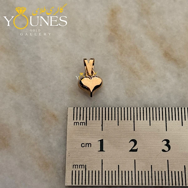 آویز قلب تو پر طلا